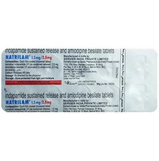 natrilam 2.5mg tablet 10's